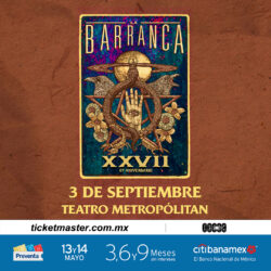 La BARRANCA festeja su 27 aniversario en CDMX.