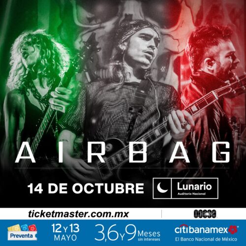 AIRBAG ¡lo mejor del rock argentino llega a CDMX!.