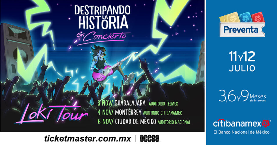 Destripando la Historia llegara a Monterrey , Cdmx y Guadalajara.