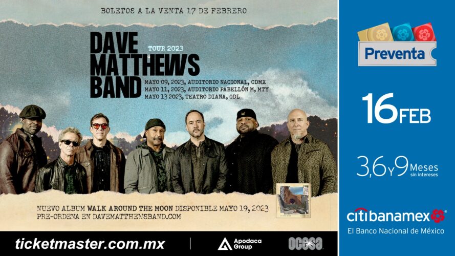  Dave Matthews Band llegara con nueva musica a tierras aztecas