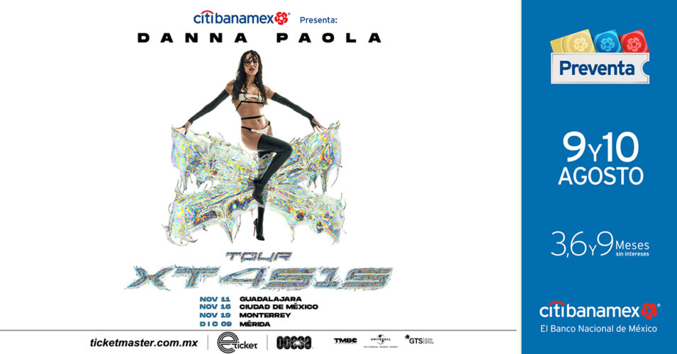 Danna Paola  presenta su gira XT4S1S.