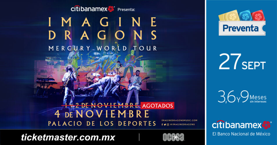 IMAGINE DRAGONS ANUNCIA LA TERCERA FECHA DE “MERCURY WORLD TOUR”