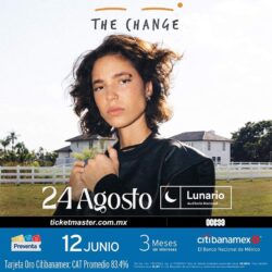The change, la dominicana emergente estará presentándose en el Lunario del Auditorio Nacional.