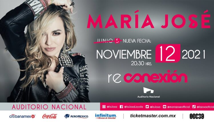 Maria Jose o “La Josa” como es mejor conocida regresa junto al Auditorio Nacional este 12 de noviembre con su “Reconexión” tour.