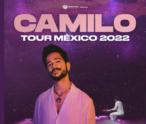 Camilo devuelta en la CDMX, Guadalajara y Monterrey 2022