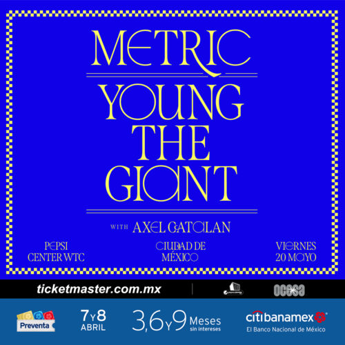 Metric y Young The Giant en concierto en la Ciudad de México.