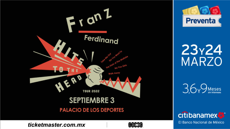 Franz Ferdinand  regresa a cdmx con su gira Hits To The Head Greatest Hits Tour 2022