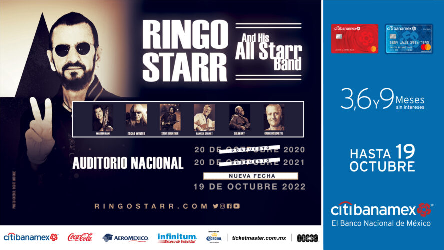 Ringo Starr & His All-Starr Band confirma su fechas en la cdmx