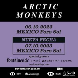 Segundo Round Ártico Arctic Monkeys por todo en Octubre