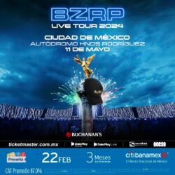 Bizarrap llega a Ciudad de México con un concierto en grande.